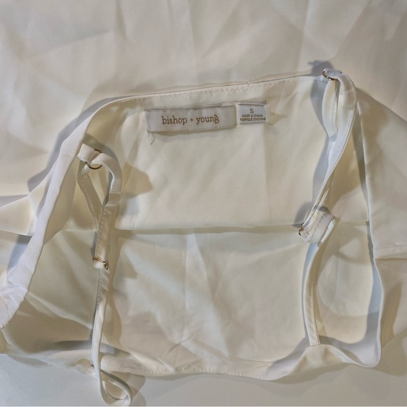 Bishop & Young cami SZ S GUC, no fabric tag,side button detail, adj straps lined - Picture 6 of 7
